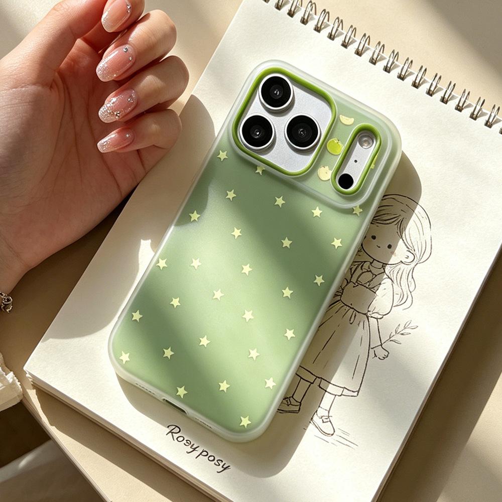 Fluorescent Stars Are Suitable for Apple 17/16vivo Xiaomi Oppo Honor Matte Mobile Phone Case Huawei Matepura.