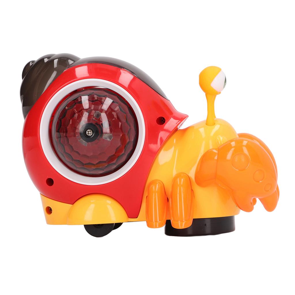 Crawling Snail Baby Toy with Music 3D Lights Interactive Early Educational for Kids Infants Red