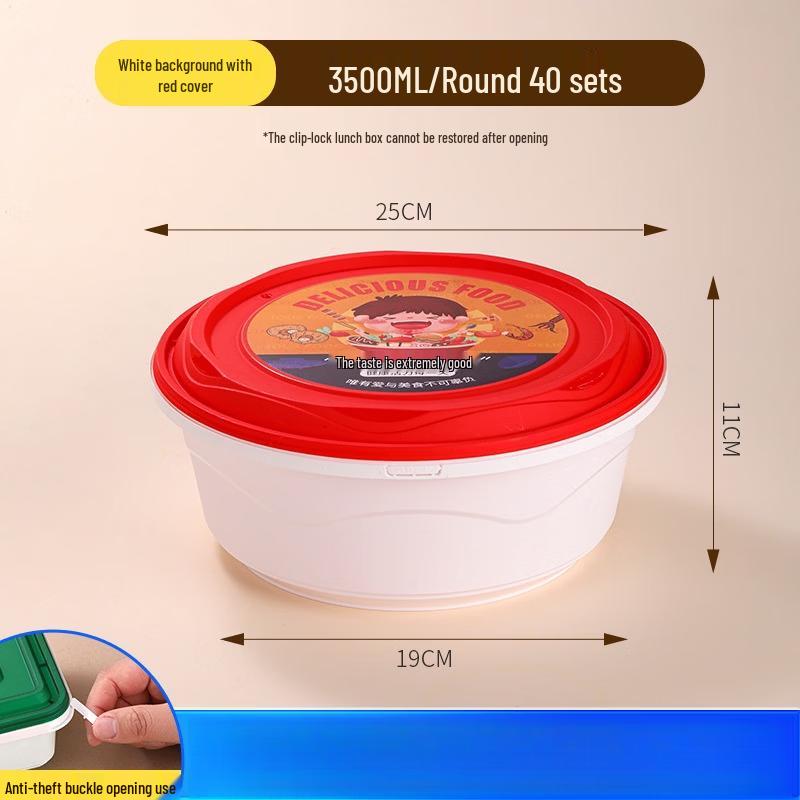 Xihe Disposable Tamper-Evident Round Takeaway Containers