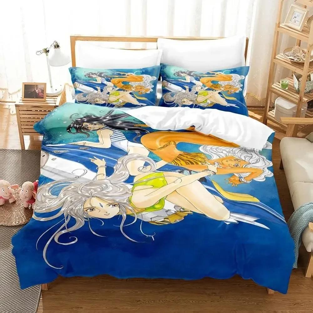 3D Anime Oh My Godes Beding Set Einzelbett Twin Bettwäsche Set Mit Kissenbezug Bett Weiche Bettbezug Einzel Doppel Queen Super King-Size Maße