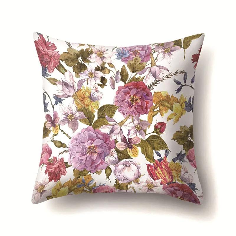 Heimdekoration Blumendruck Kissenbezug Sonnenblume Rose Gänseblümchen Kissenbezug Wohnzimmer Sofakissenbezug Schlafzimmer Zimmerdekoration