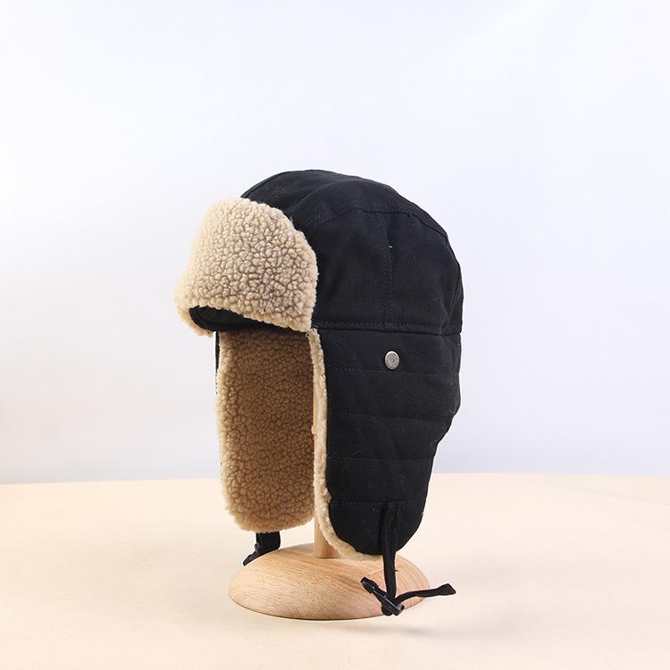 Women's Winter Lei Feng Hat Men's Winter Fleece Lined Thickened Warm Ear Flap Windproof Hat for Cycling Skiing Northeast Winter Hat