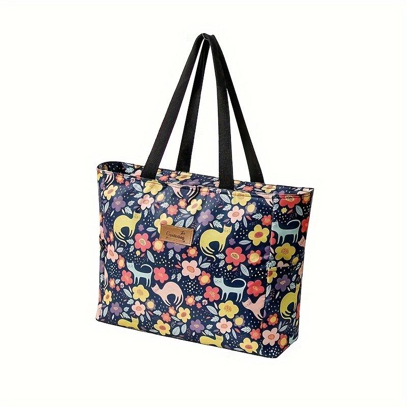 Large Capacity Thermal Insulated Camping Bag - Heavy-Duty Oxford Cloth Thermal Insulation Cooler with Zipper Closure