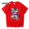 Luffy Luffy 5th Gear Short-sleeved Animation Peripheral One Piece ONE PIECE Gear5 Versatile T-shirt Pure Cotton