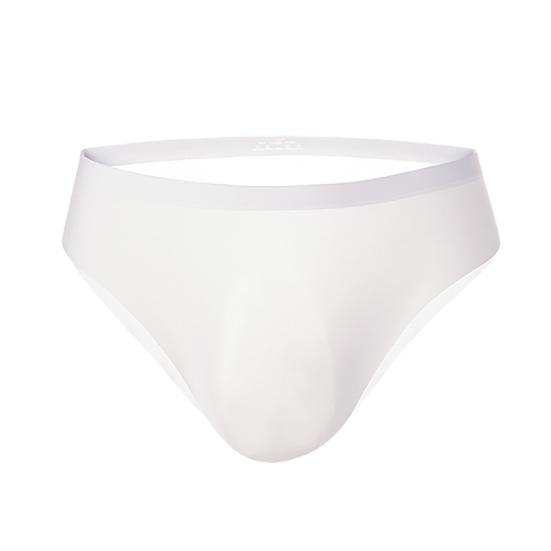 Summer Ultra-Thin Ice Silk Sexy Men Briefs Translucent Low-rise Seamless 3D U Convex