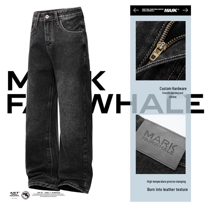 MARK FAIRWHALE Men s Loose Straight Jeans 34