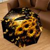 1PC Butterfly Sunflower Umbrella-8-Rib Reinforced, Automatic Open, Lightweight & Durable, Fashion Accessory for Outdoor, H0389