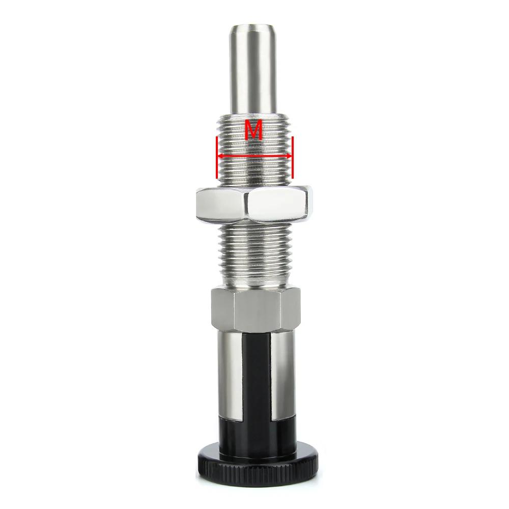 Extended Thread Spring Plunger M16*1.5 Precision Reset/Self-Locking Knob Plunger Indexing Plunger