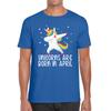 Einhörner Werden Im April Geboren Dabbendes Einhorn Lustiger Geburtstagsmonat Neuheit Slogan Herren T-Shirt Oberteil