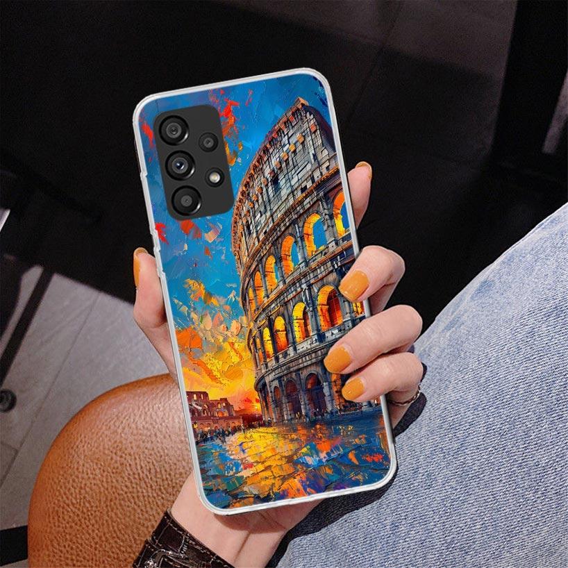 Roman Colosseum Phone Case For Samsung Galaxy A52 A32 A22 A12 A51 A31 A50S A30S A20S A10S Note 20 Ultra 10 Plus S10 A72 A71 Gala
