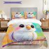 Parrot Pattern Bedding Quilt Set Quilt Cover Pillowcase Home Decoration Birthday Gift (1 * Duvet Cover + 2 * Pillowcase, Without Core)