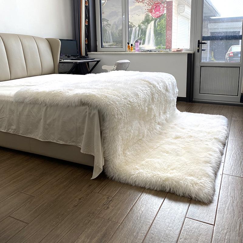 Thickened Pure Wool Mattress Topper - Double/Single Dorm Sheepskin Blanket 90x180 cm