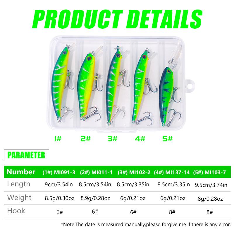 Hengjia Floating Minnow Lure Set - Long Cast & Micro Minnow Collection