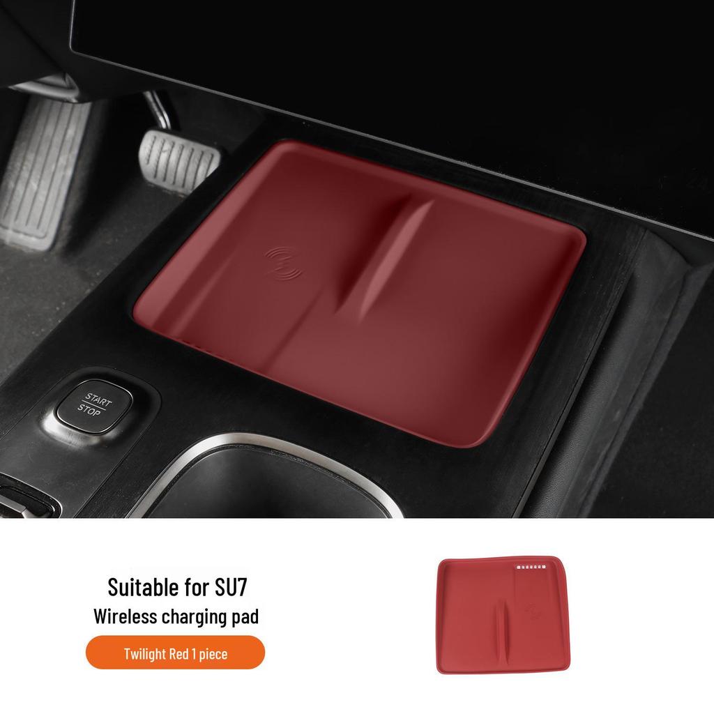 Xiaomi SU7 Ultra Silicone Anti-slip Wireless Charging Pad for 2024-25 Center Console