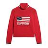 Superdry Womens/Ladies US Flag Turtle Neck Relaxed Fit Sweater Top