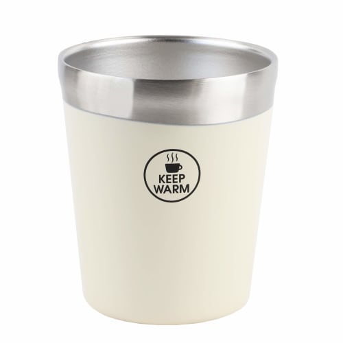 PEARL METAL Vacuum Convenience Store Cup, Regular, Stainless Steel, Ivory, HB-1336