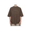Fear of God Essentials Maglietta Pesante a Maniche Corte Heather Wood Uomo Top Marrone 125SU242002F