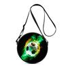 Bolso Redondo con Estampado de Fútbol Bolso Cruzado Casual para Mujer Mejores Regalos Bolso Cruzado Casual Diario Plano 2D