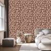 Animal Skin Wallpaper Beige, Rust and Orange 50x1000