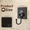 Large Heavy-duty Wall Hooks, Self-adhesive Hooks, Multi-purpose Coat, Hat, Towel, Key, Miscellaneous Hooks, Waterproof Hooks for Bathroom, Toilet