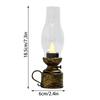 Vintage Kerosenes Lamp Halloween Night Light LED Flameless Candle Lamp Antique Oil Light Battery Operated Decoration Lamp
