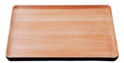 Fukui Craft Large Wood Grain High Straight Slightly SL 11017790 A) 11-inch Tray, Grain, Slight,