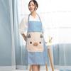 Fashion Cartoon Pig Apron Kitchen Supply Oil-proof Apron Hanging Neck Polyester Antifouling Sleeveless Apron