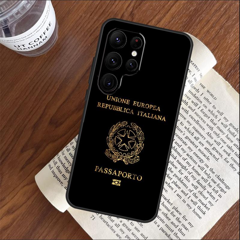 Italy Flag Phone Case For Samsung Galaxy S25 S24 S23 S22 S21 Ultra S9 S10 Plus S20 FE Funda Cover Shell
