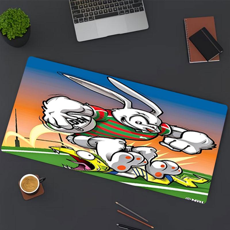 South Sydney Rabbitohs Print Mouse Pad, for Keyboard Pad Laptop PC Mat for Office Home Use, Desk Decor, Perfect Birthday Gift for Gamers