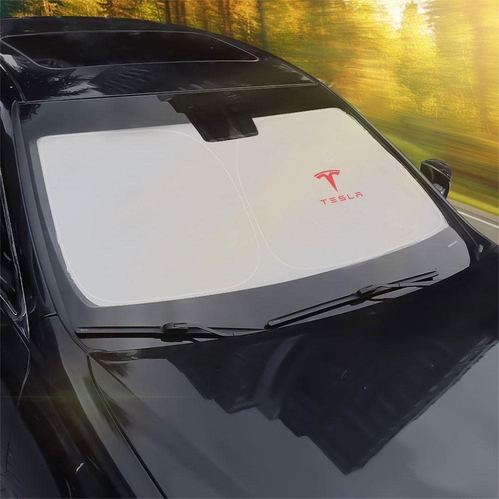 Car Front Windshield Sun Visor Foldable Sun Shade Cover For Tesla Model 3 Model S Model X Mod WYE K80 Roadster Invader Mod WYE