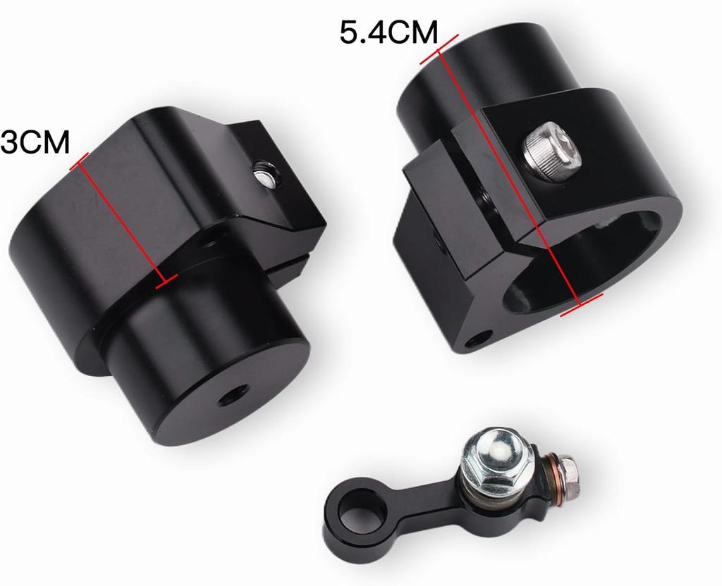 HRuizq Motorcycle Set Back Spacer Fits Ninja 400 (18-24) Ninja 250 (19-24) Steering Wheel Upper Holder 30mm Up