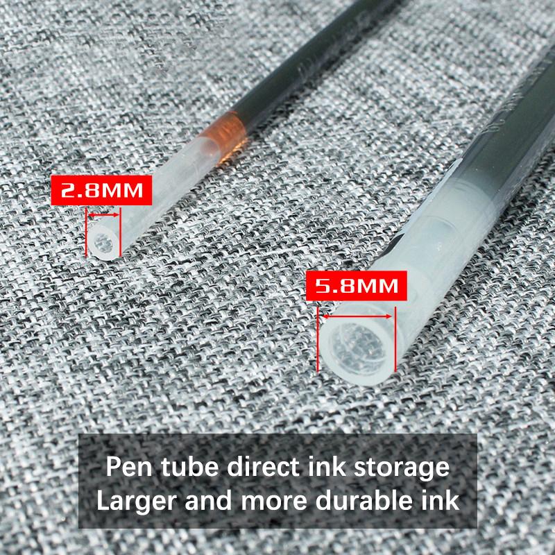 0,38 mm Stor kapacitet Bläck Diamantspets Gelpenna Svart/Blå/Röd Påfyllning Prov Signering Skrivning Skola Kontorsmaterial