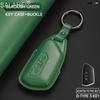 Leather Car Key Case Cover Shell Holder Fob For VW Volkswagen Golf 8 MK8 GTI GTD R ID3 ID4 2020 Keychain Protection Accessories