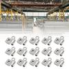 50Pcs/set Aluminum Profiles Sliders Nut Square Nut T Guide Sliding Hammer Nut Fastening Hardware Nuts Accessories