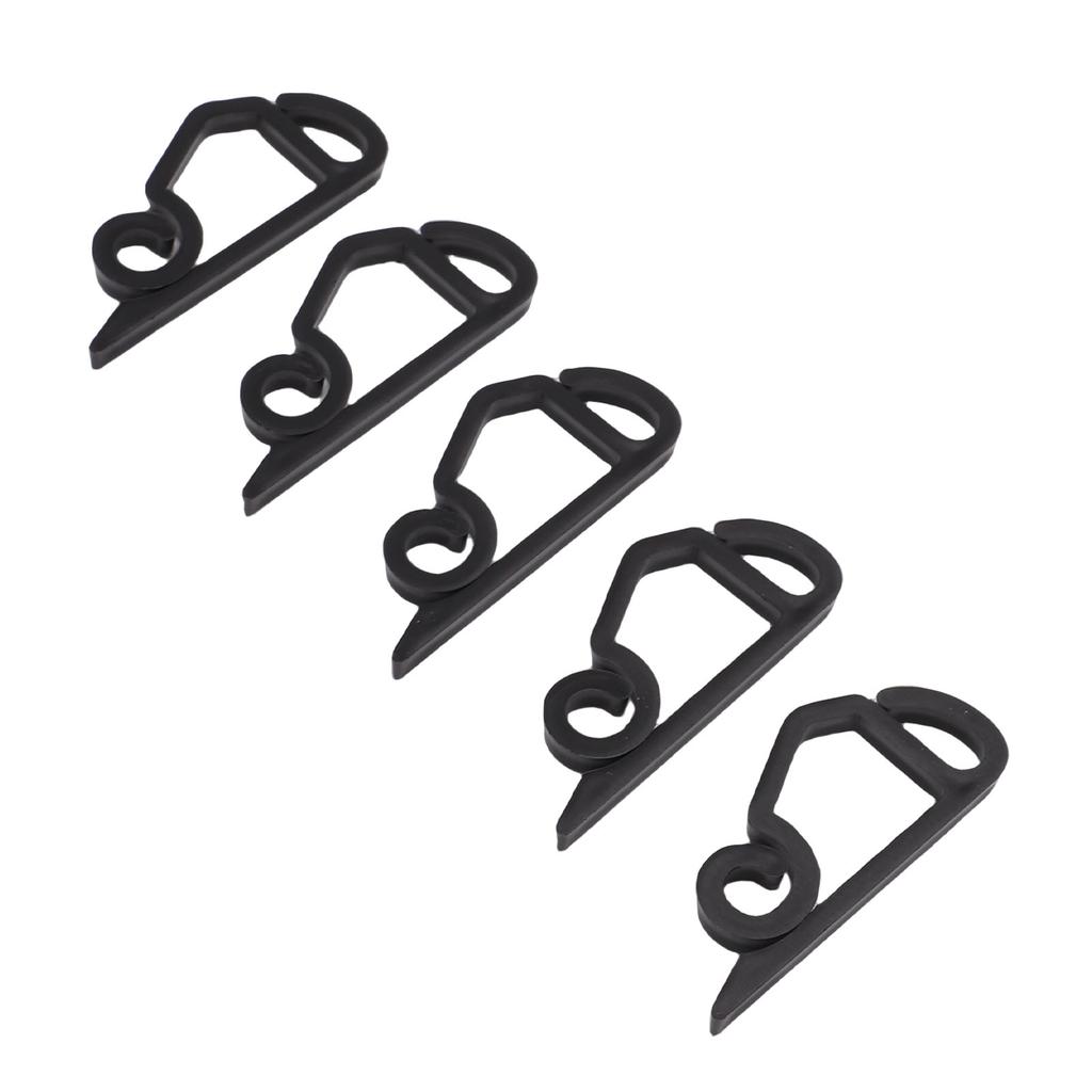 200 Pcs Xmas Light Clip Black Plastic Weather Proof Holiday Gutter Hook Clip for String Lights Decorations