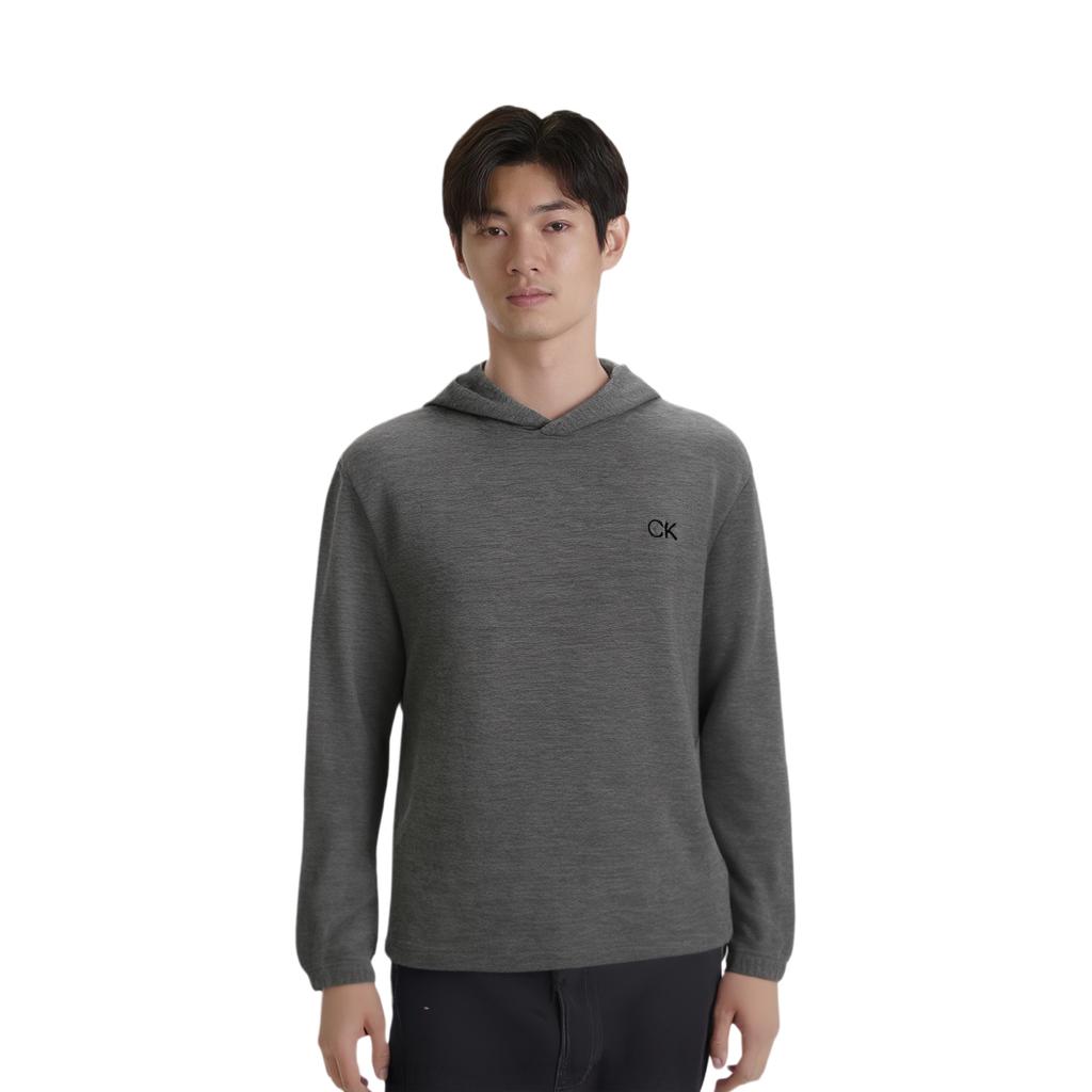 Calvin Klein Minimalist Embroidered Letter Sweatshirt Unisex Sweatshirt Dark-Gray 40KC414-P7I