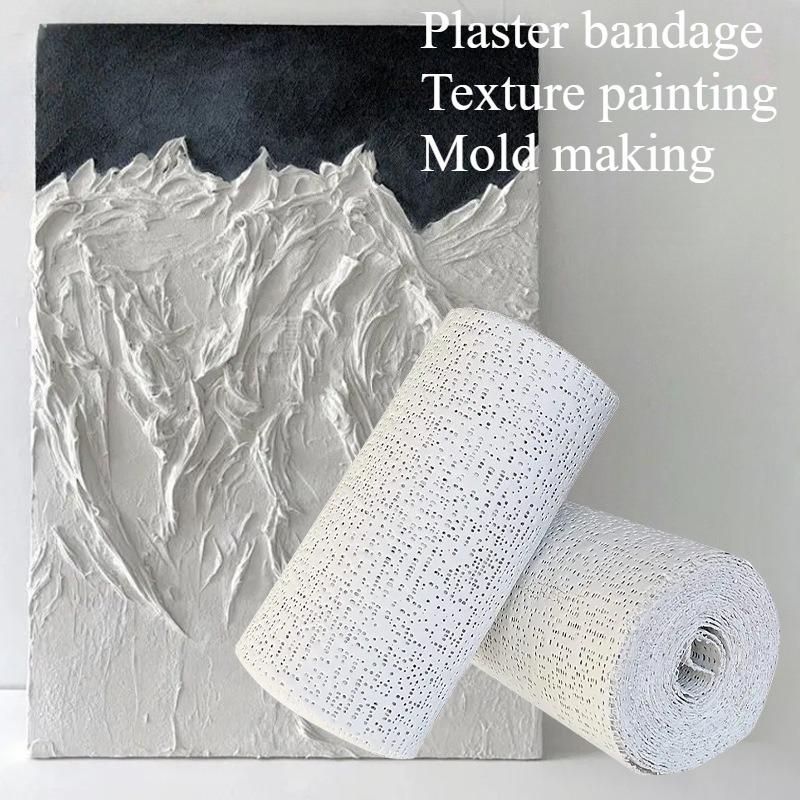 1PC plaster bandage universal fixed art texture painting plastic viscose quick-drying plaster gauze plaster liner