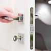 4Sets Stainless Steel Door Strike Plate for Exterior Interior Doors Deadbolt Reinforcement Plate Wear Resistant Door Lock