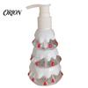 Empty Lotion Bottle 350ML Christmas Soap Dispenser, Santa Claus Tree Penguin Shape Refillable Dispenser Bottle, Plastic Pump for Hand Soap, Decorative