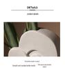 Retro Wabi-Sabi Clay Ceramic Face Sculpture Vase for Home Decoration