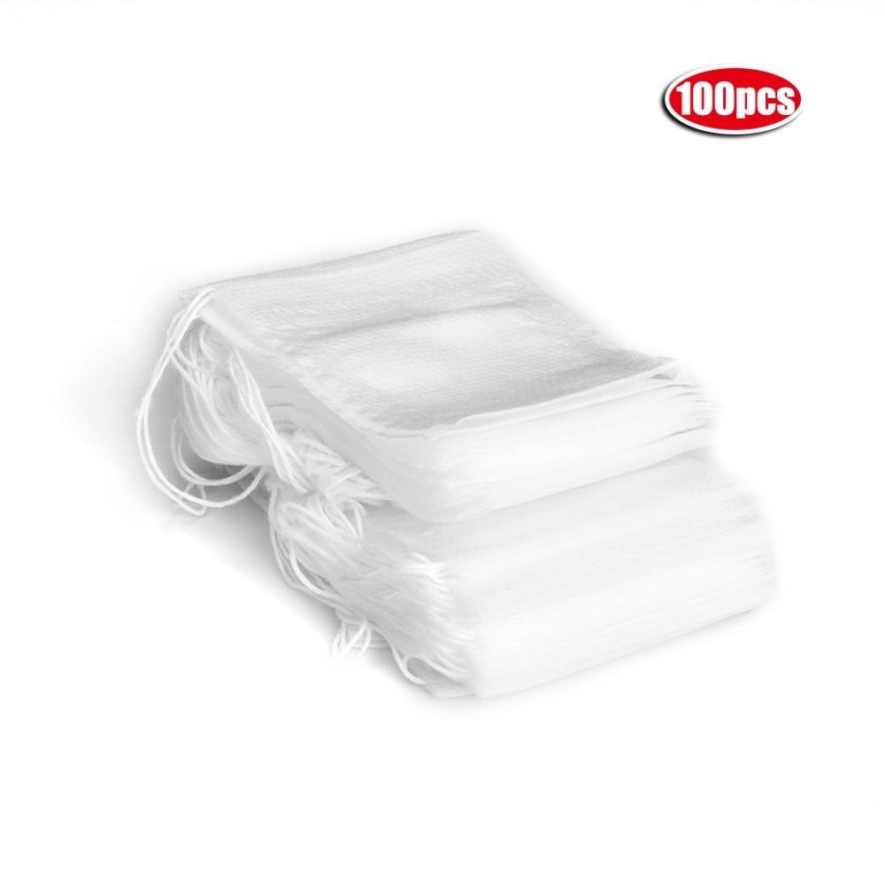 Kordelzug-Verschluss Leere Teefilterbeutel 5,5*7cm Größe Lose Blatt-Teefilterbeutel DIY Bastelgebrauch