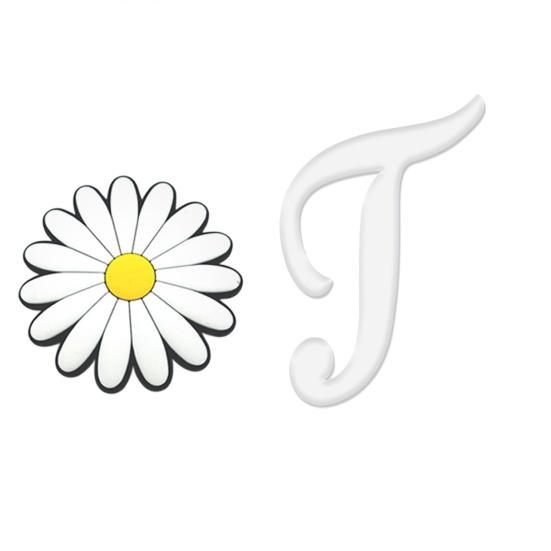 English Letter Hole Bag Charm Lightweight Reusable Beach Tote Handbag Hole White Alphabet Decoration DIY Hole Bag Accessories