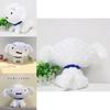 Cute Crayon Shin-chan Kurokawa White Dog Plush Stuffed Toy For Children's Birthday Gift 30cm