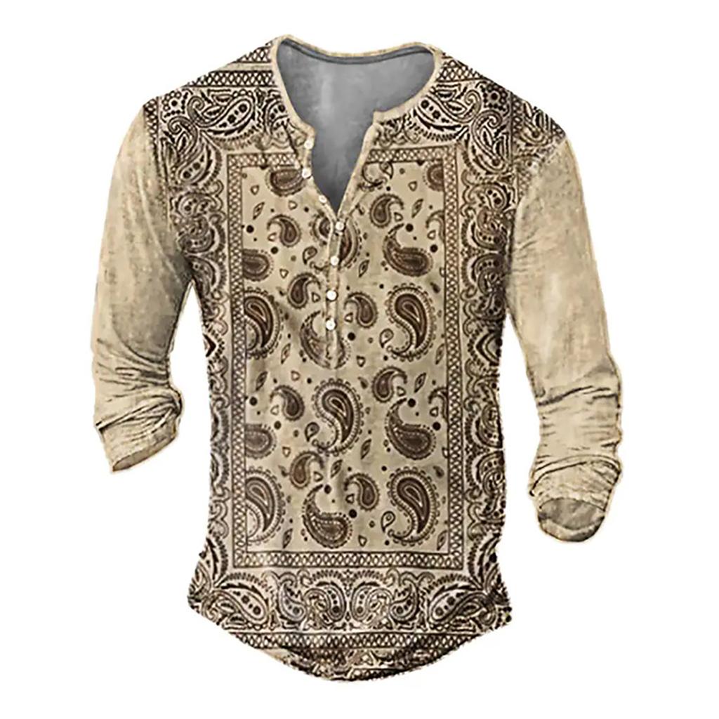 Men's Long Sleeve Graphic And Embroidered Fashion T-Shirt Spring And Long Sleeve Printed Pullover Sweatshirt