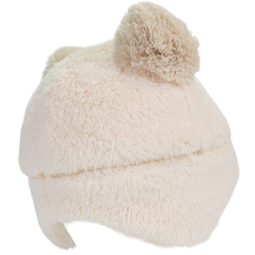 Champion Kids' Boa Winter Knit Cap, Scarf, Stole for Cold Weather, 450-0015 (JP, Sizes: 53.0 cm, 55.0 cm, Ivory)