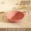 Cream Ins Hand Pinch Irregular Binaural Yogurt Salad High Value Ceramic Dessert Bowl Dormitory One Person Eating Tableware