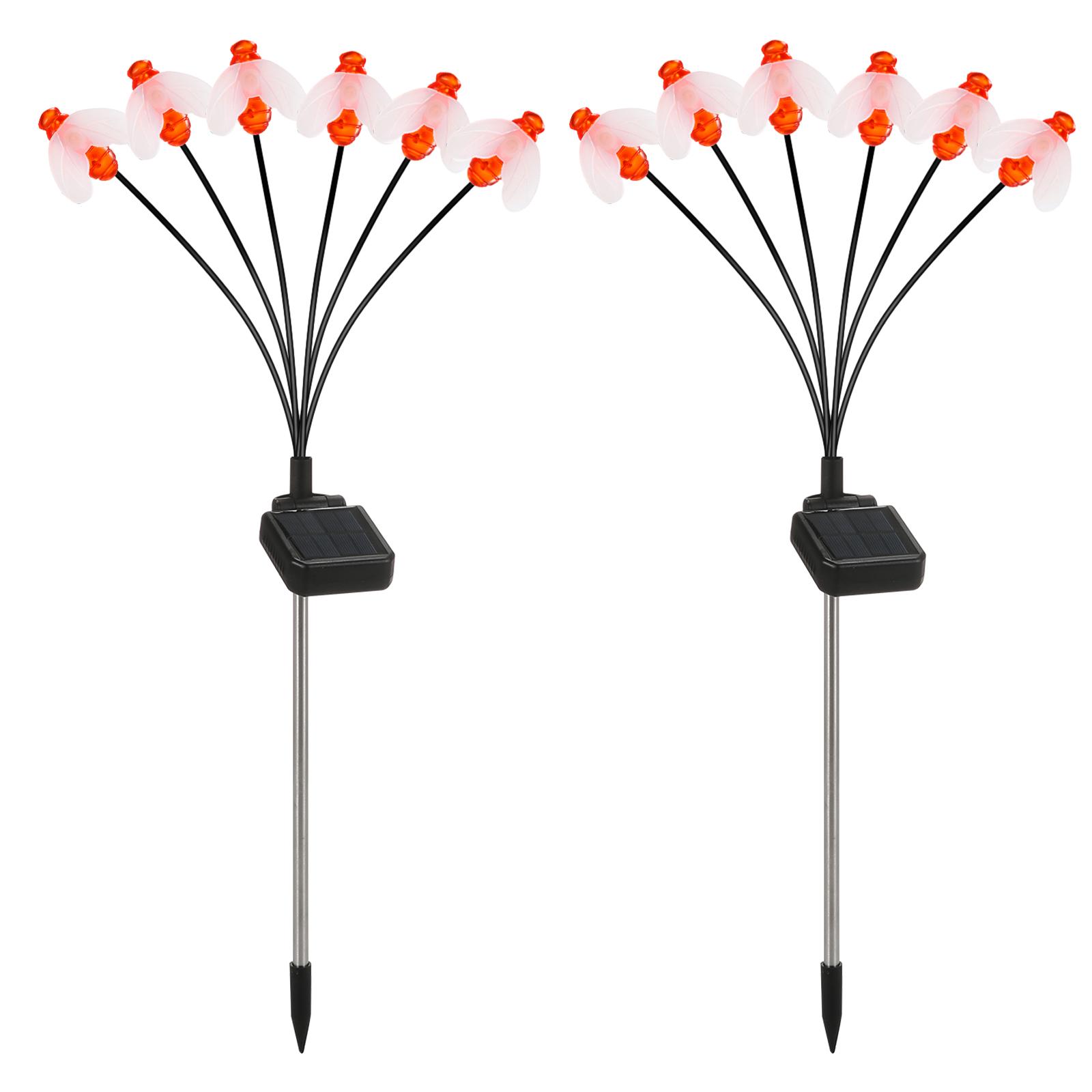 

Садовые газонные светильники, солнечные лампы, декоративные медоносные пчелы, качающиеся на открытом воздухе, ландшафтные светильники для дорожек, водонепроницаемые IP65, солнечные дворовые светильники