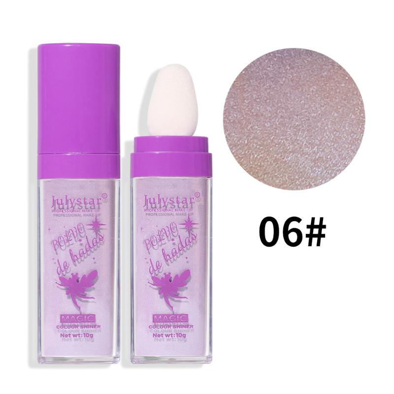 Vílí rozjasňující pudr pro rozjasnění celého těla, rozjasňující pudr a konturovací pudr pro přirozené trojrozměrné konturování