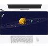 Space Planet Gaming Mouse Pad Deskpad Large Rubber Keyboard Pad Surface for Computer Mouse Non-slip Locking Edge Computer Mat