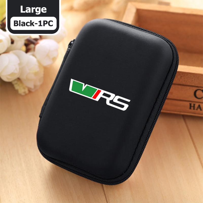 AAABR1 For Skoda Portable Mini Car Earphone Data Cable Charger Storage Bag Accessories Kodiaq Fabia Kamiq Karoq Octavia 2 3 Rapid Scala
